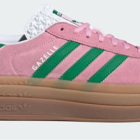 adidas gazelle silver green womens Adidas Gazelle Bold 'True Pink Green Cloud White'  The Attic